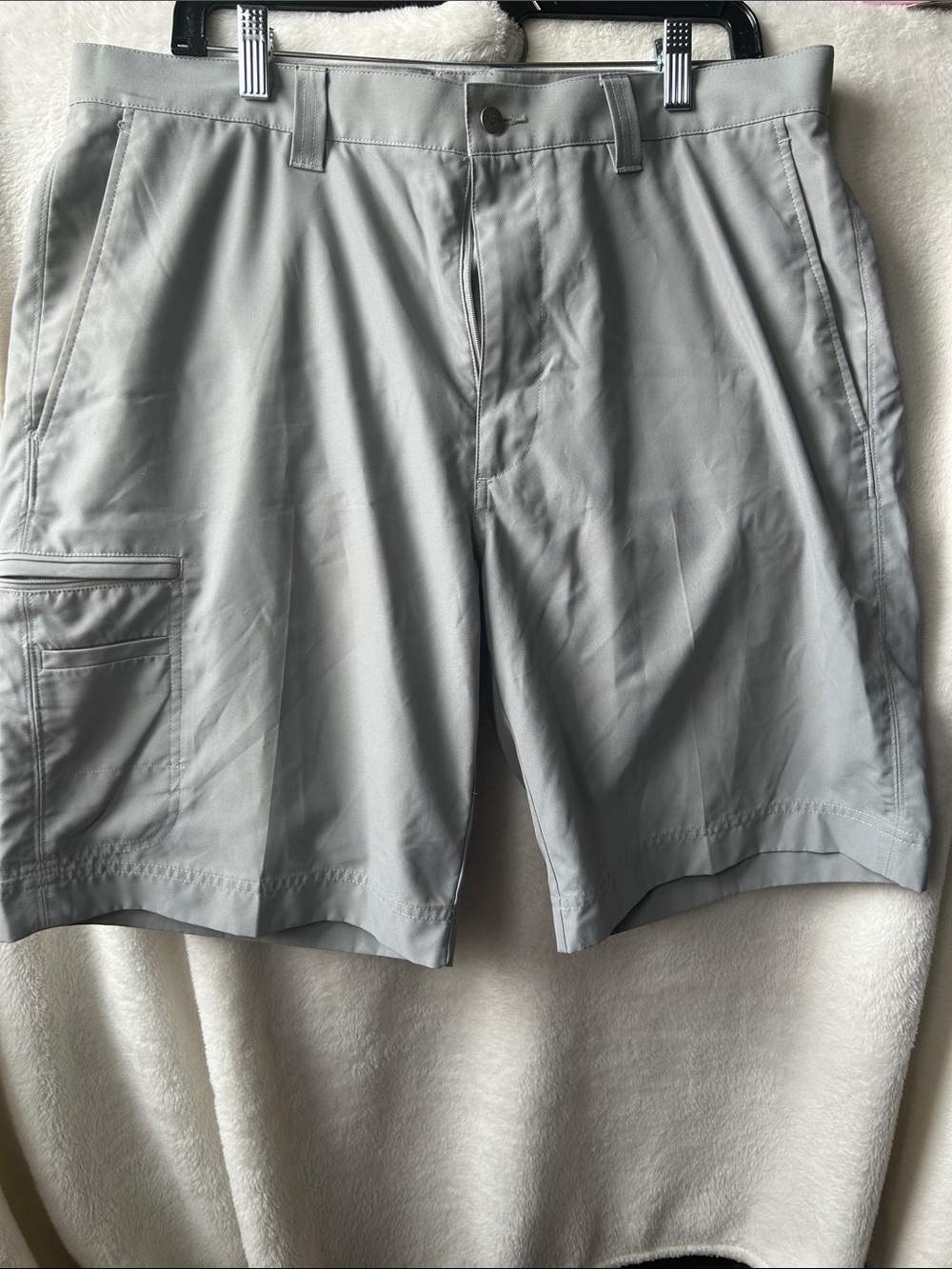 Callaway Men's Light Gray Performance Cargo golf Shorts 36